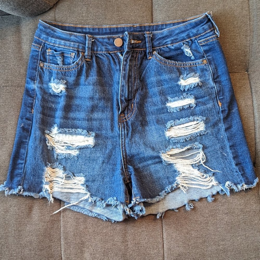 SheIn Dark denim shorts